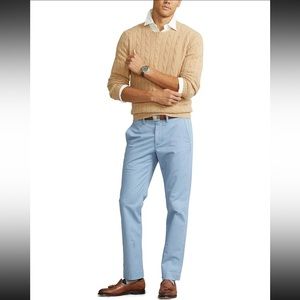 Ralph Lauren Men’s Left Hand Twill Polo Chino Straight Fit Stretch Pants 32x32